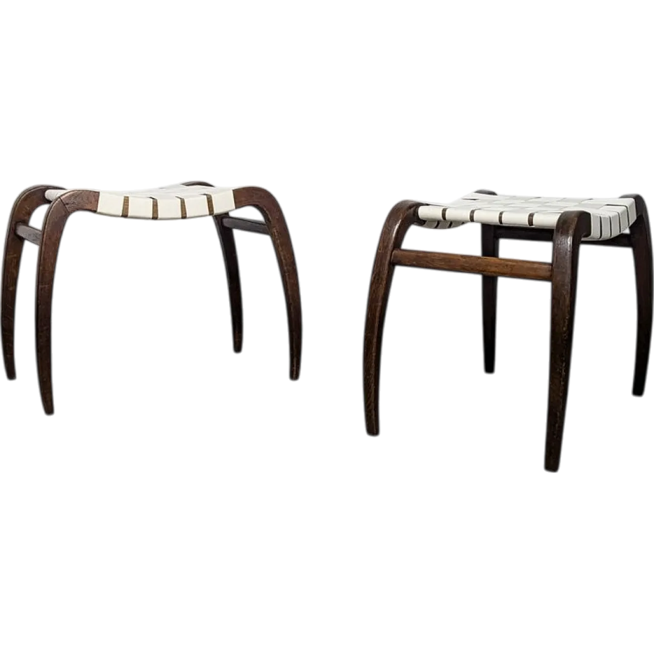 Pair of stools by Ladislav Bartoníček for Krásná Jizba, 1940s 21