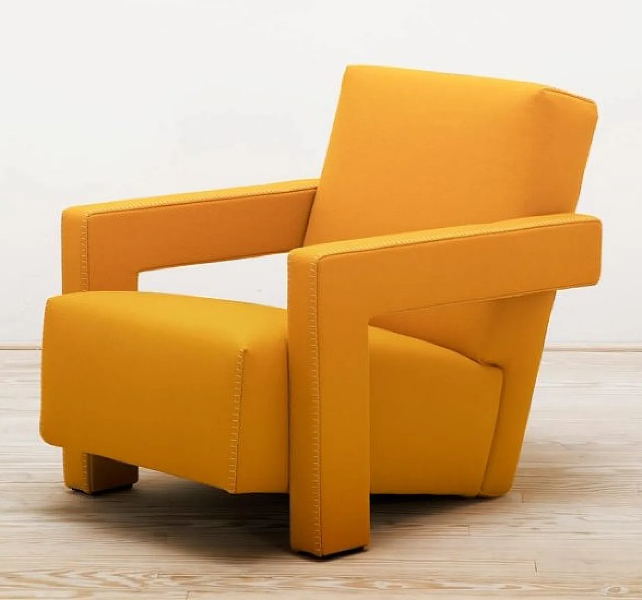 Cassina 637 Utrecht in yellow wool, 2000 1