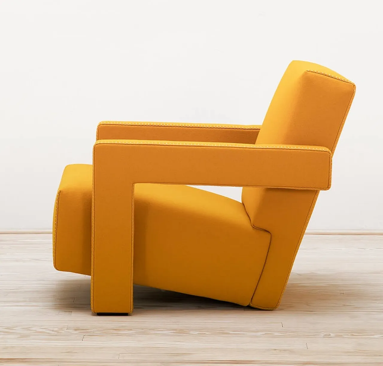 Cassina 637 Utrecht in yellow wool, 2000 2