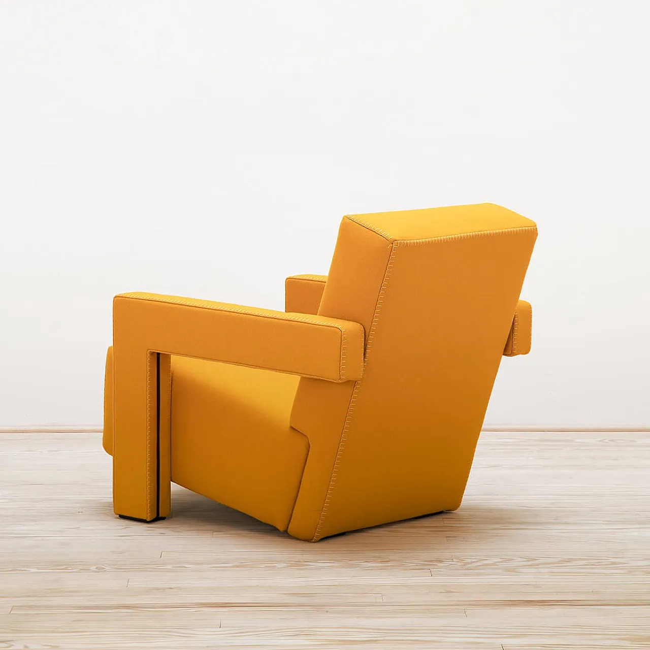 Cassina 637 Utrecht in yellow wool, 2000 9