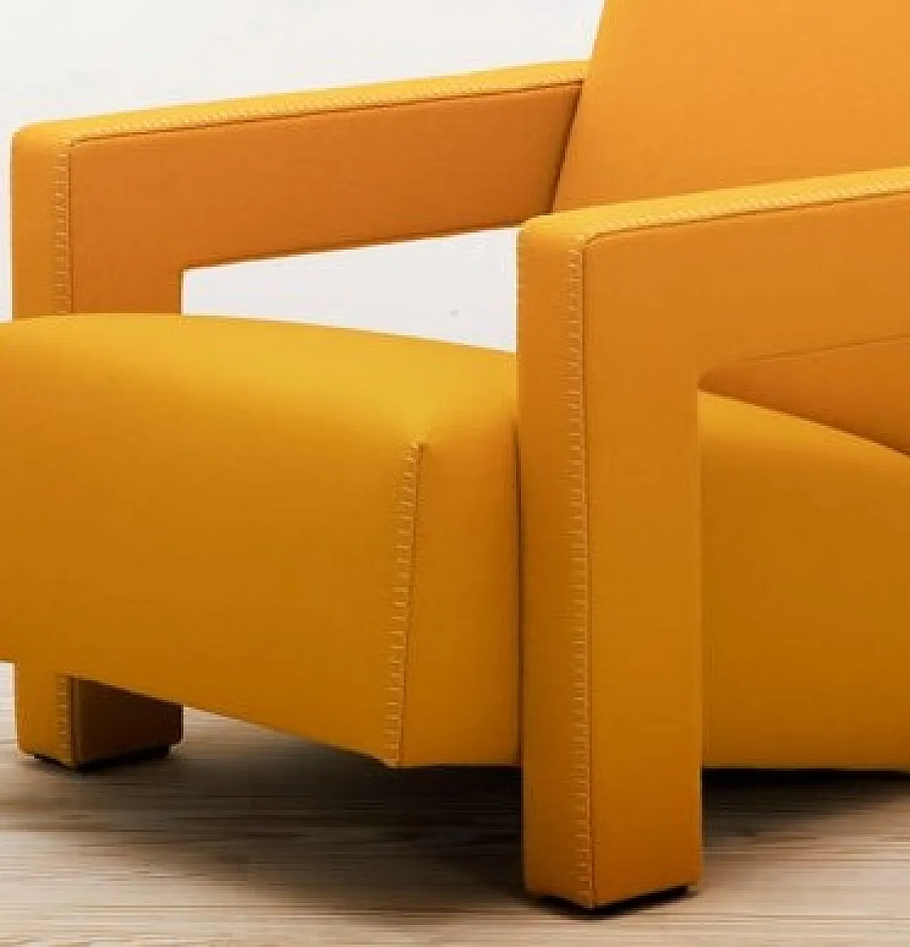 Cassina 637 Utrecht in yellow wool, 2000 14