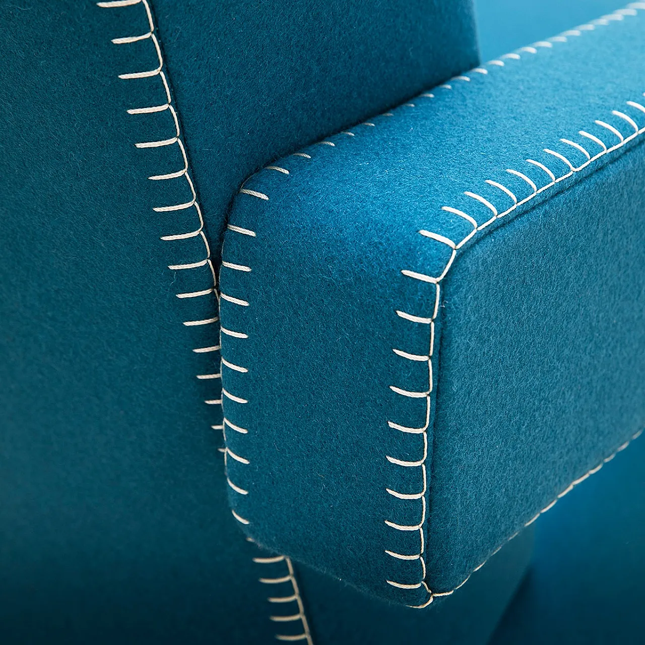 637 Utrecht by Cassina turquoise wool, 2000 3