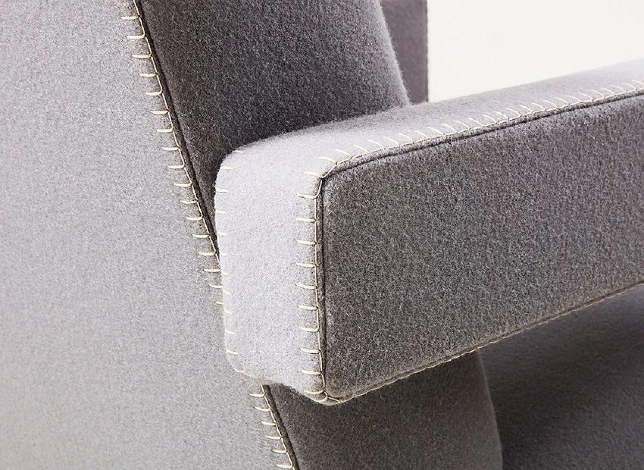 Utrecht armchair in grey wool, 2000 34