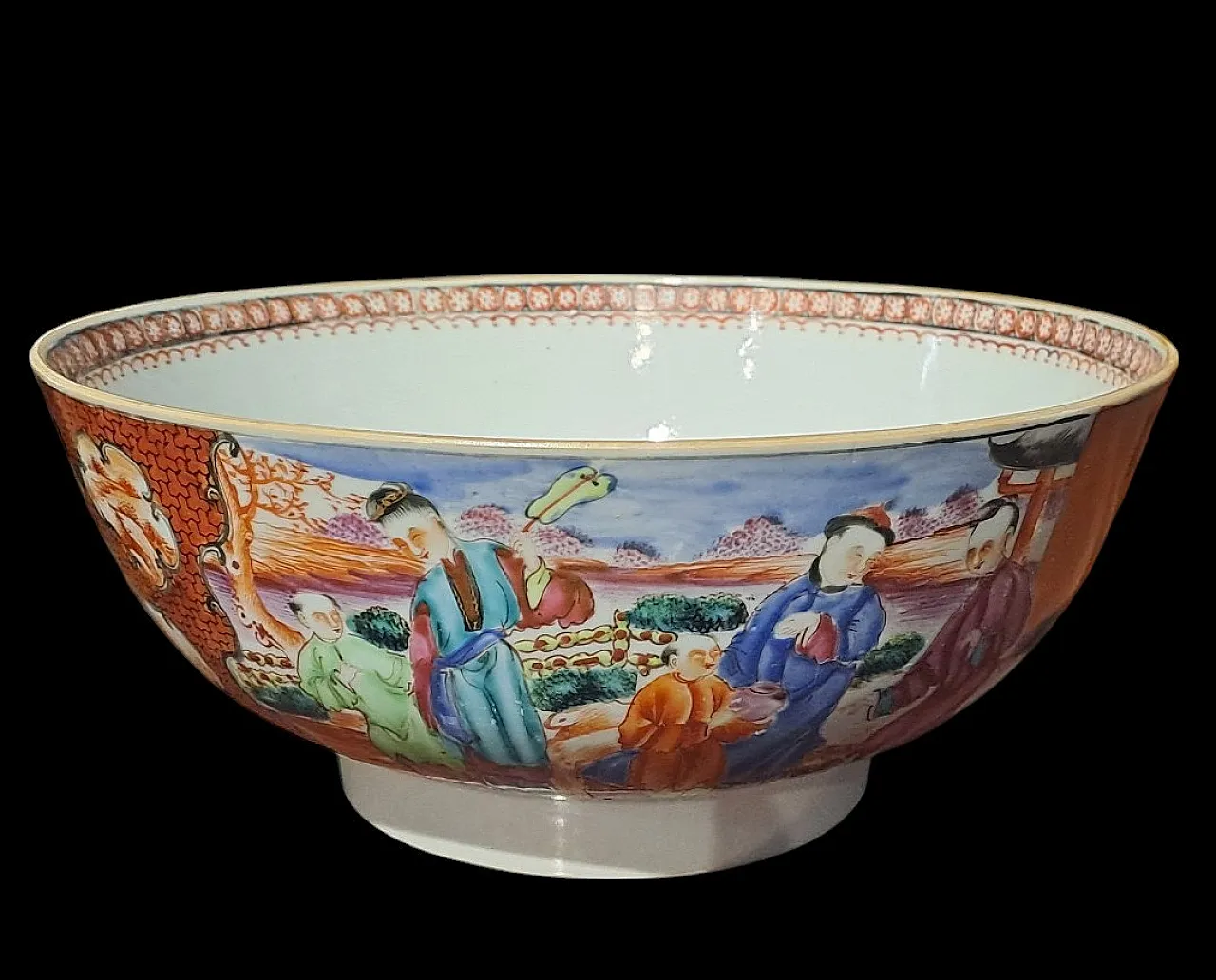 Qianlong Cinese hand painted bowl in porcelain, 18th century 3