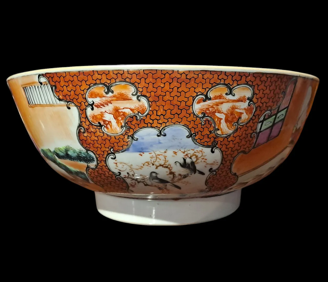 Qianlong Cinese hand painted bowl in porcelain, 18th century 4