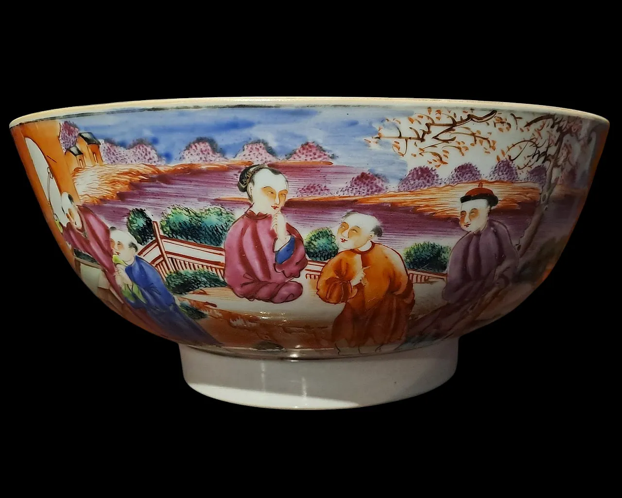 Qianlong Cinese hand painted bowl in porcelain, 18th century 5