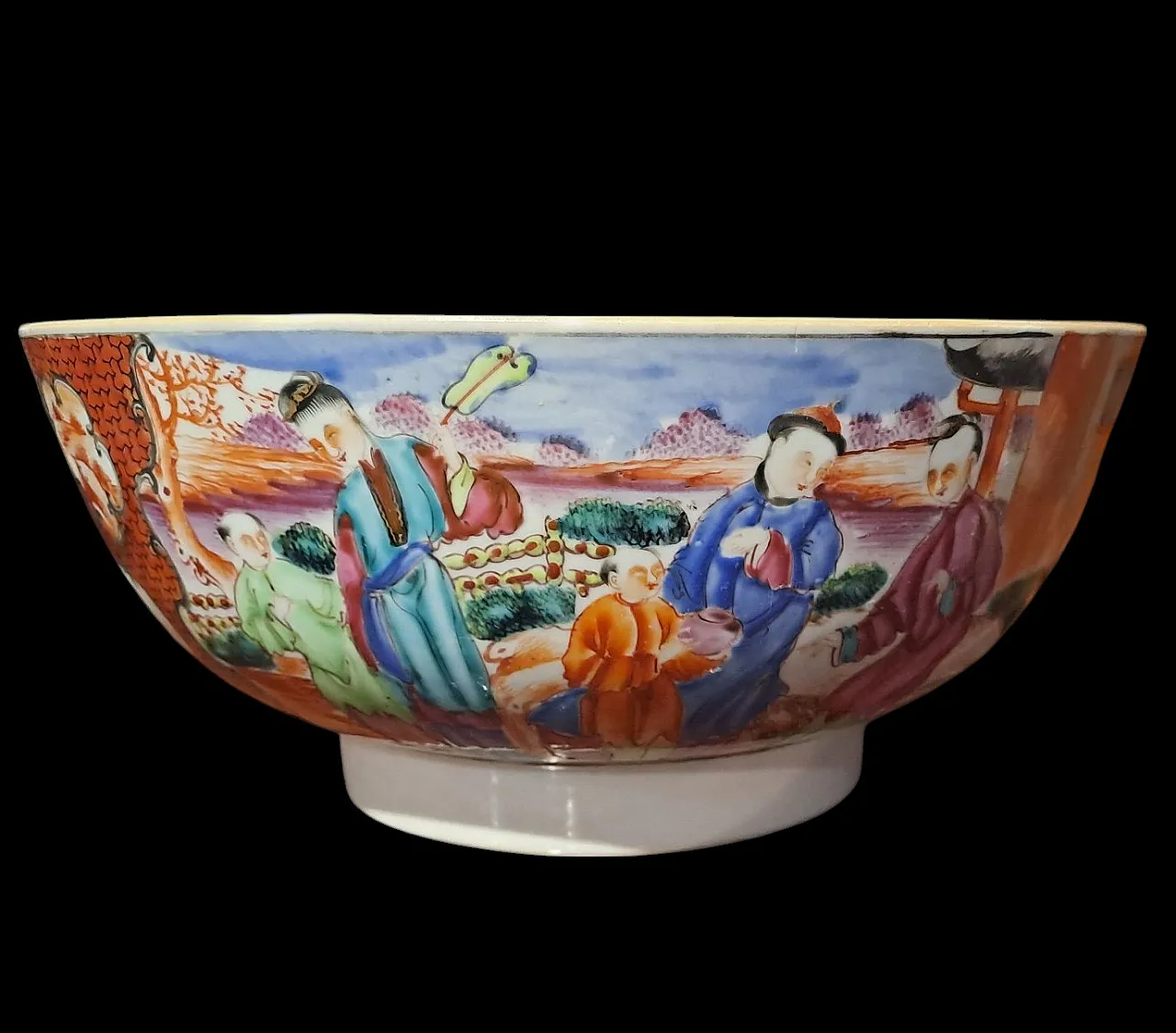 Qianlong Cinese hand painted bowl in porcelain, 18th century 6