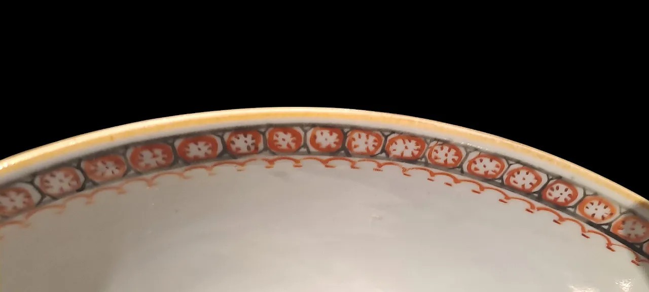 Qianlong Cinese hand painted bowl in porcelain, 18th century 8