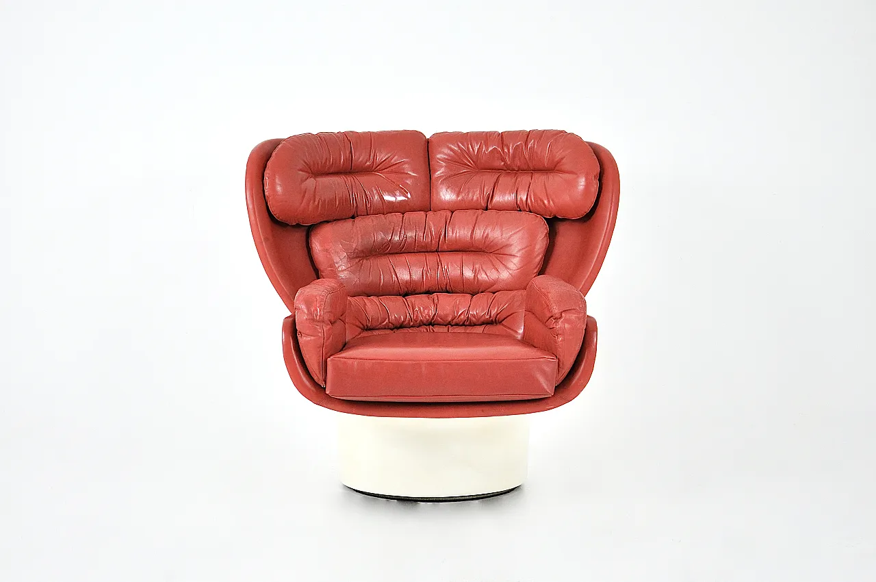 Elda Lounge Chair di Joe Colombo per Comfort, Italia, anni '60 3