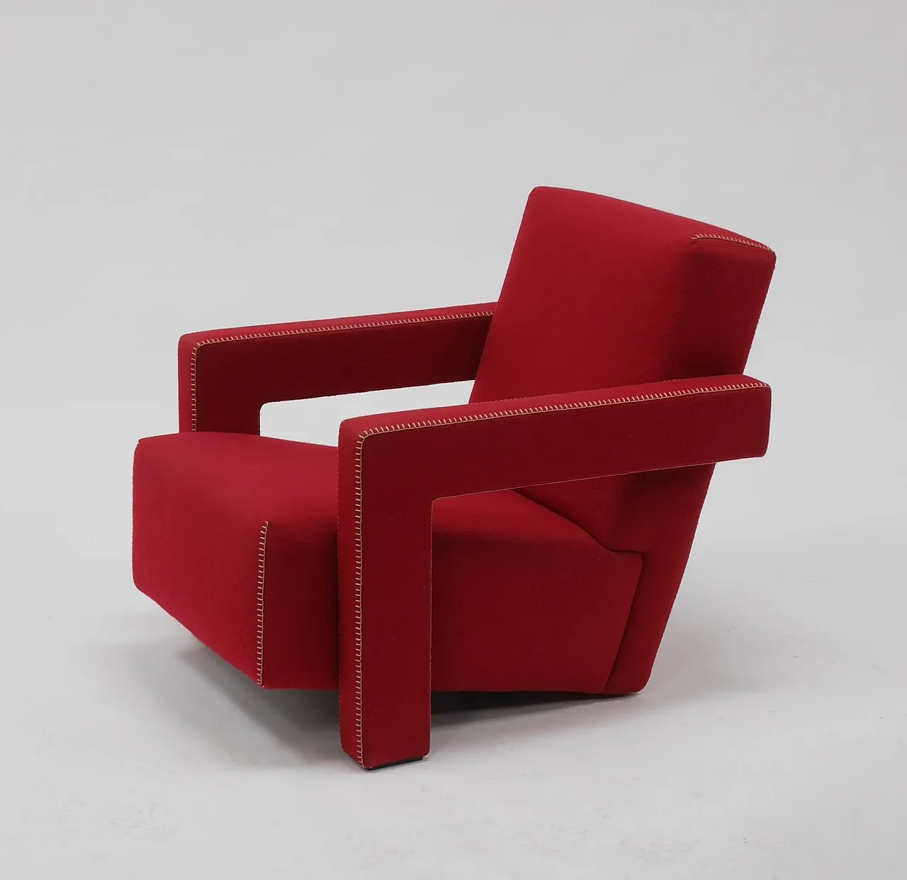 Cassina 637 Utrecht new never used in red wool 1