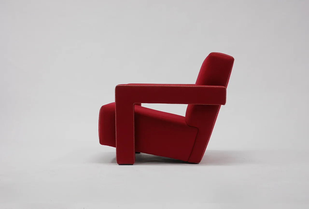 Cassina 637 Utrecht new never used in red wool 14