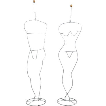 Pair of Häpen coat hangers by Ehlén Johansson for Ikea, 1980s