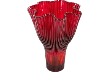 Art Glass vase by Monica Bratt for Reijmyre, 1950s