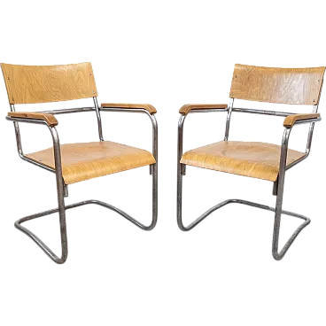 Pair of chairs by Marcel Breuers Thonet for Samal & Co., 1930s