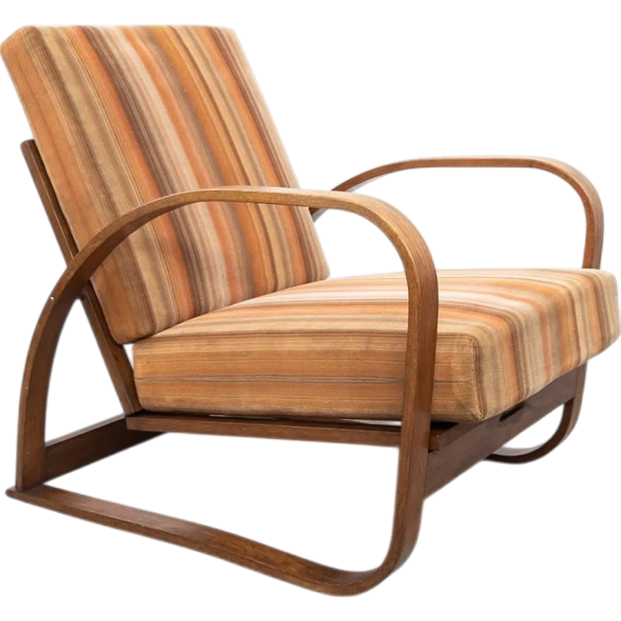 H 70 adjustable lounge chair by Jindrich Halabala for Up Zavody, 1930s 4