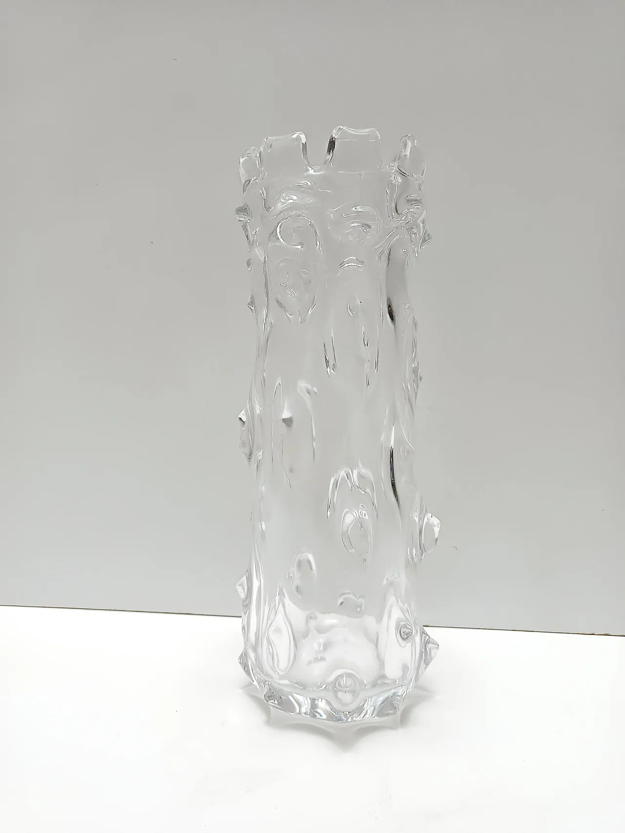 "A Mugnoni" Murano glass vase in Ercole Barovier style, 50s 4