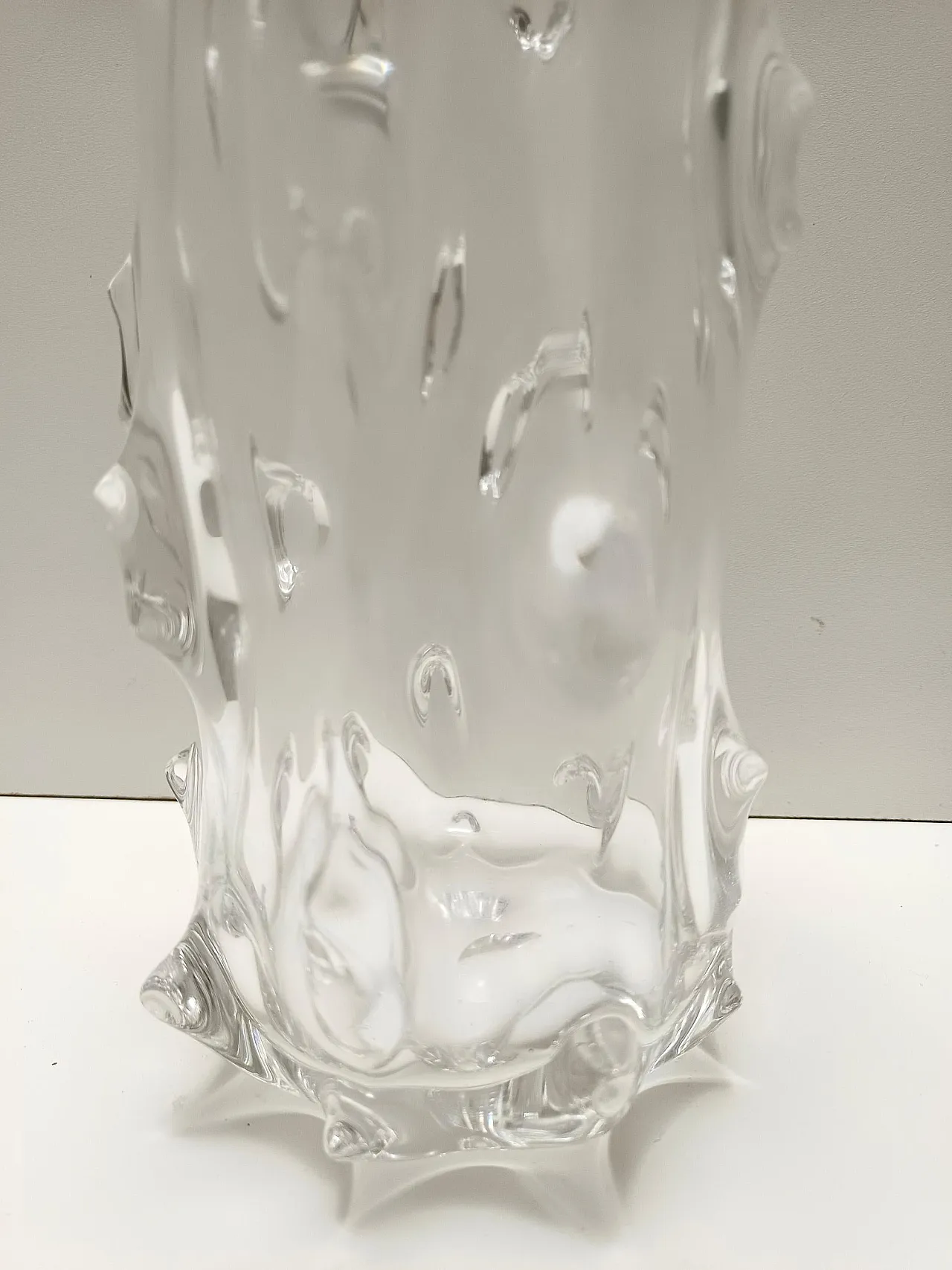 "A Mugnoni" Murano glass vase in Ercole Barovier style, 50s 7