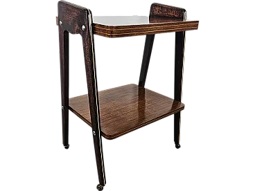 Cart or table Art Decò with two shelves, 1950s