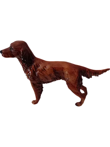 Irish setter in porcelain, 70s