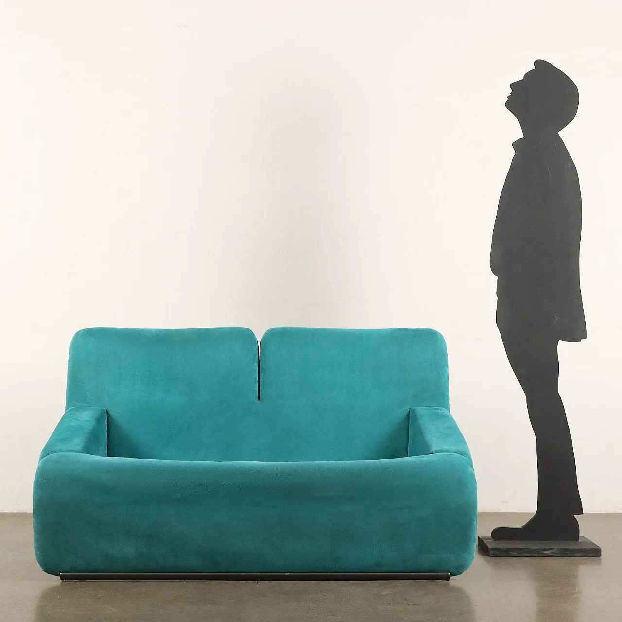 Feeling sofa upholstered in alcantara by Claudio Salocchi for Skipper, 1980s 2