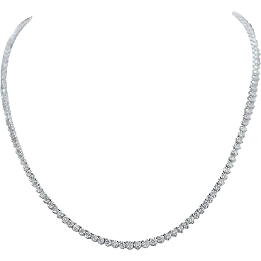 White gold and diamond necklace, 2000s