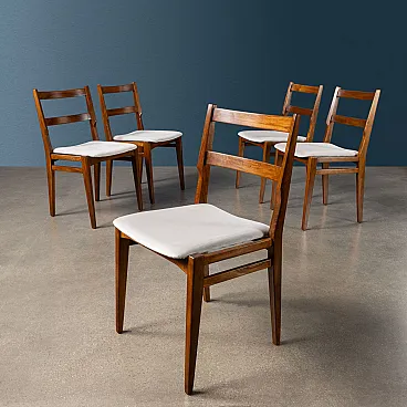 Cassina 103 Chairs Design Melchiorre Bega Velvet 1960s 