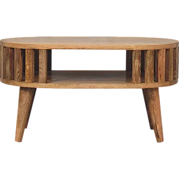 3 Coffee Table Ariella Artisan Furniture Solid Mango Wood Oakish, 2000