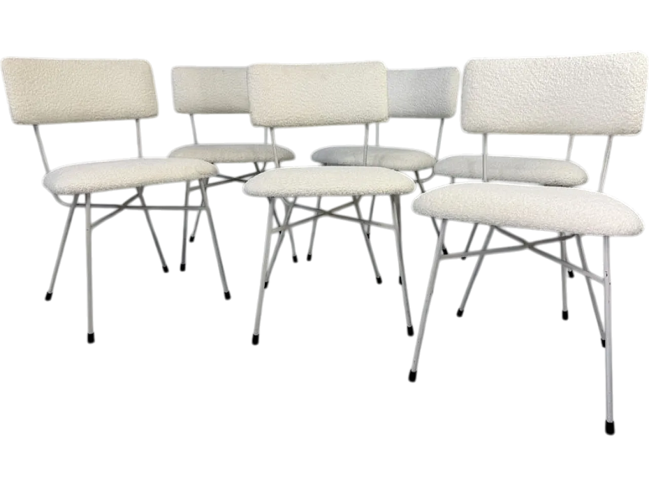 Iron Chairs attributed to Studio BBPR, 1950s, Set of 6 11