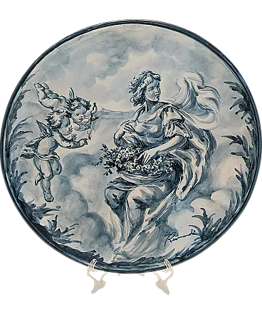 Ceramic Decorative Plate by Giacomo Raimondi for Albisola, Italy