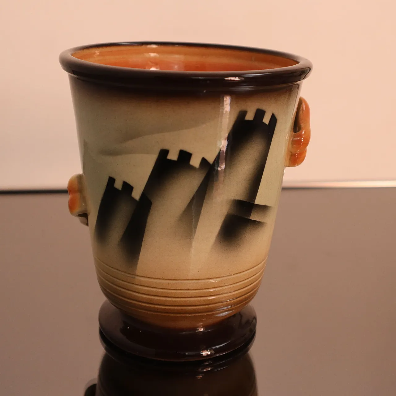 Vaso italiano art deco futurista anni 30 2