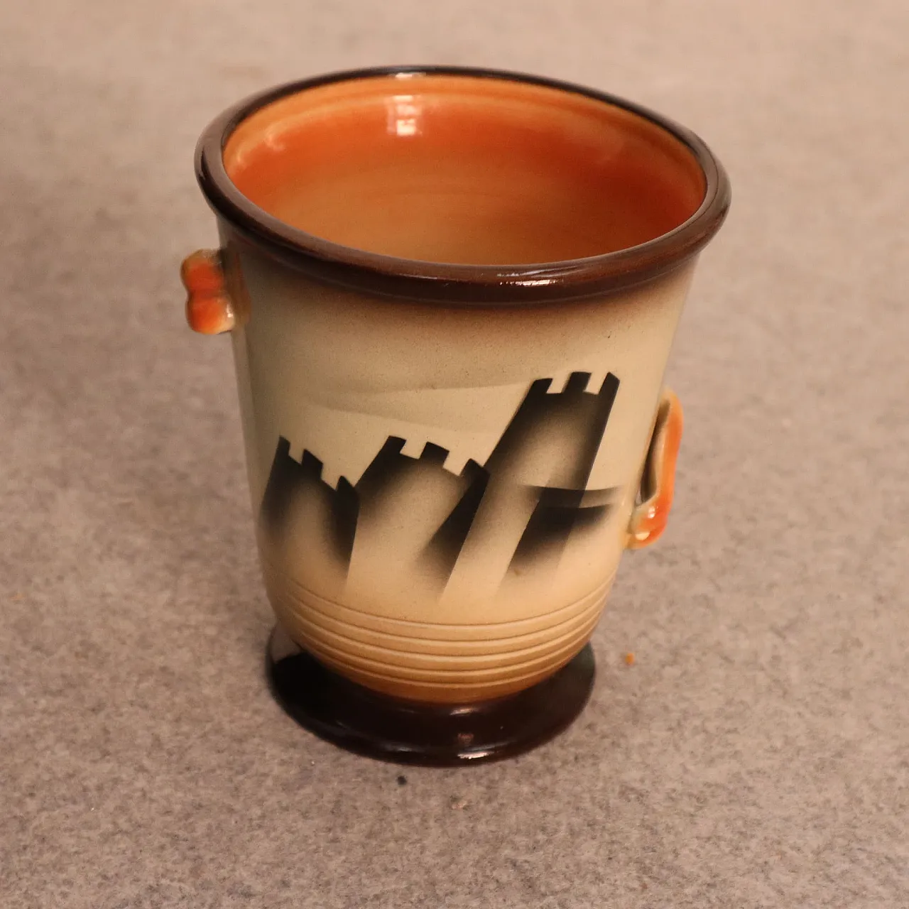 Vaso italiano art deco futurista anni 30 7