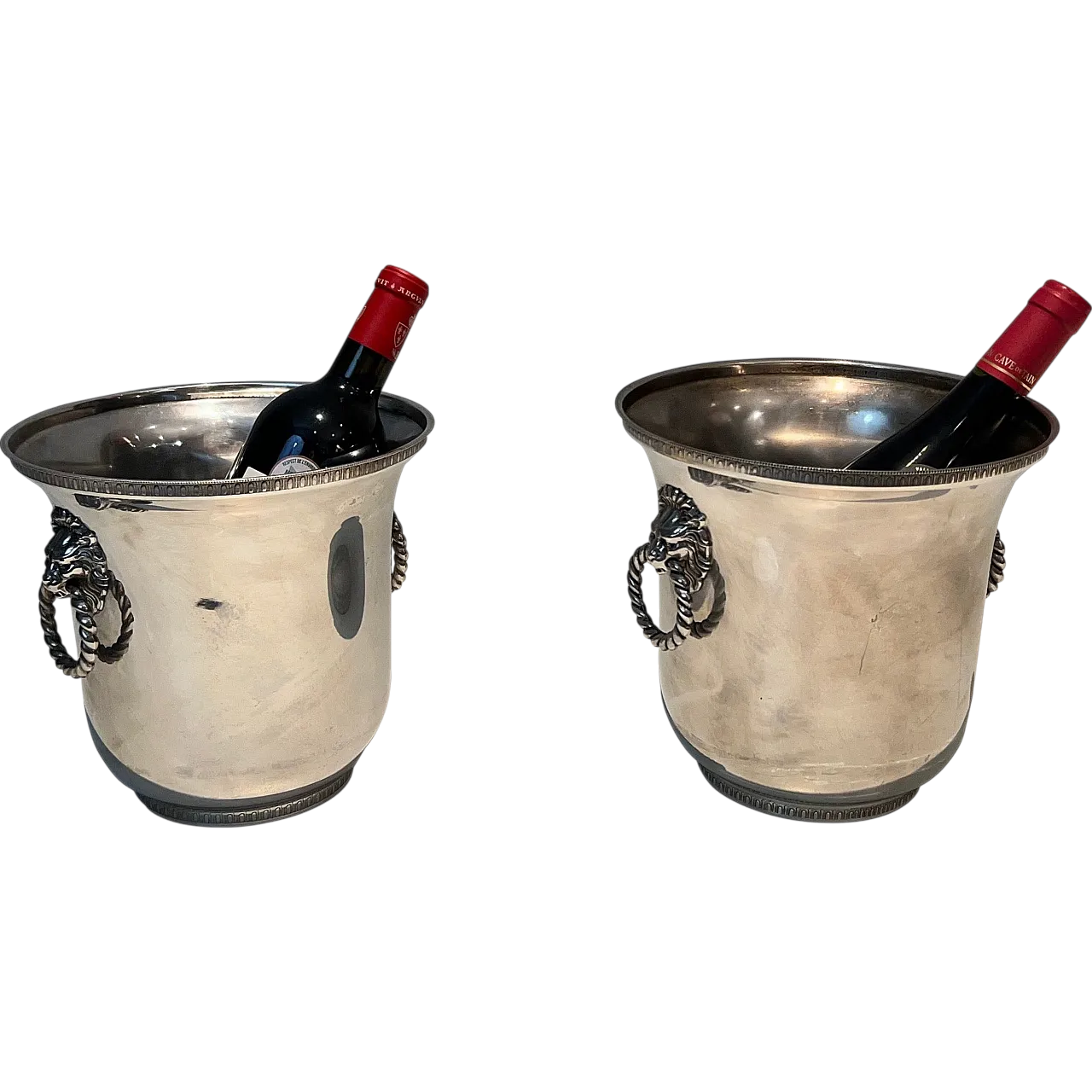 Pair of silver-plated champagne buckets, 1970s 21