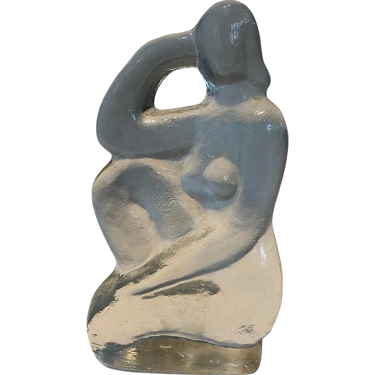 Glass sculpture representing a naked woman posing, 1970s 18