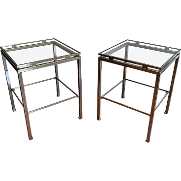 Pair of coffee tables by Guy Lefèvre for Maison Jansen, 1970s