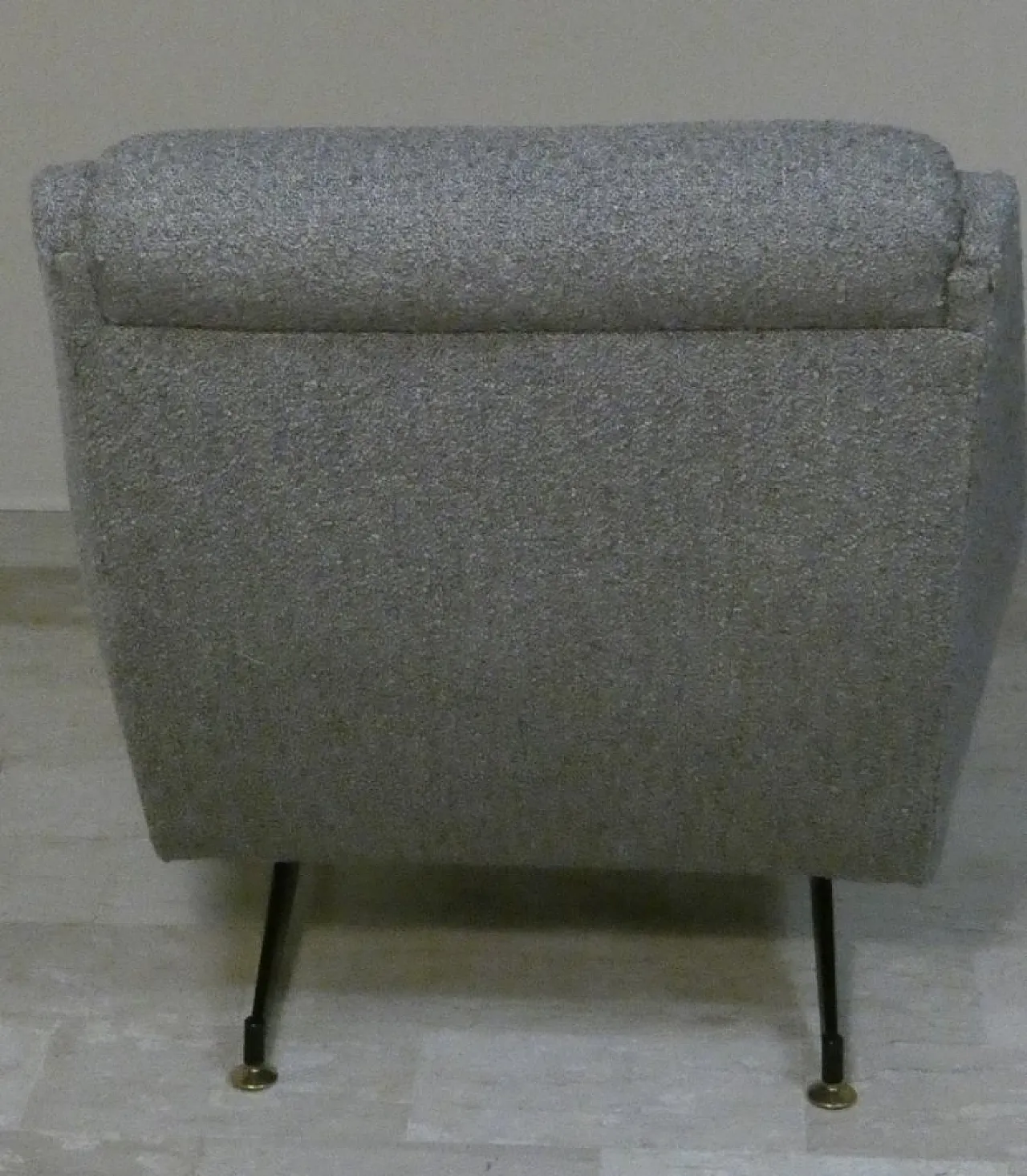 Set of Italian Modern Armchairs in Bouclè Yarn from Officina Di Ricerca, Italy, 1960s, Set of 2 7