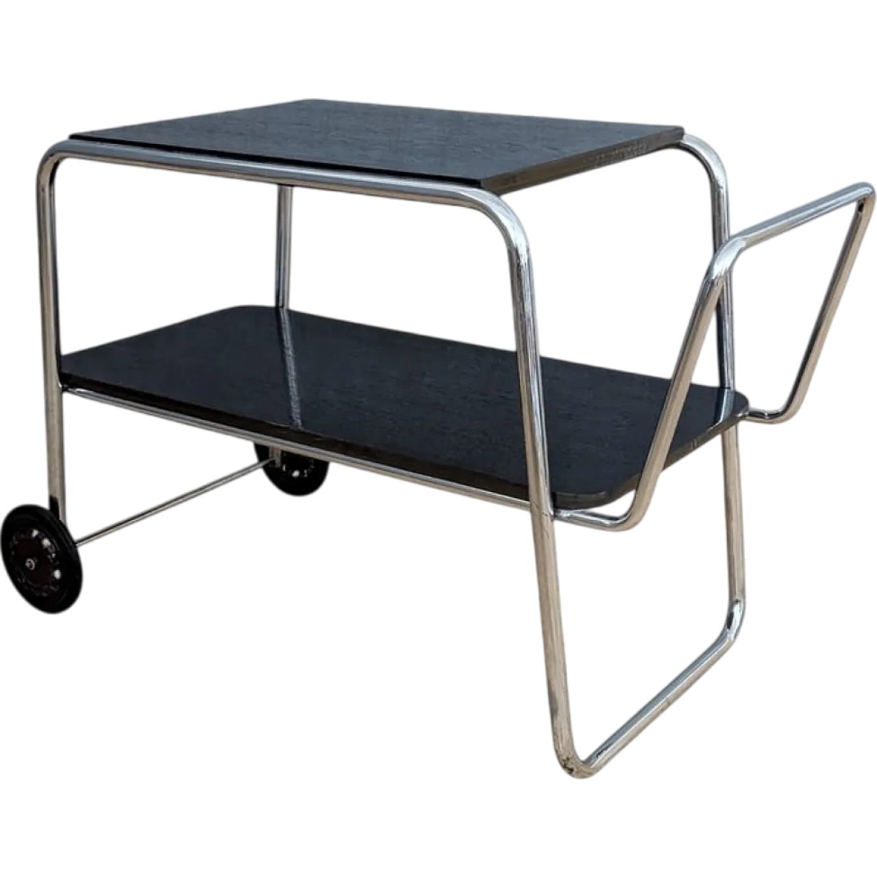 Tubular steel Bauhaus trolley by Robert Slezák, 1930s 19