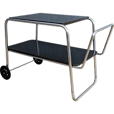 Tubular steel Bauhaus trolley by Robert Slezák, 1930s