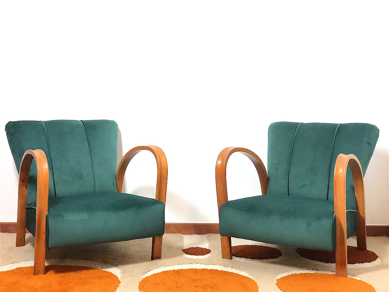 Pair of armchairs, 40s 2