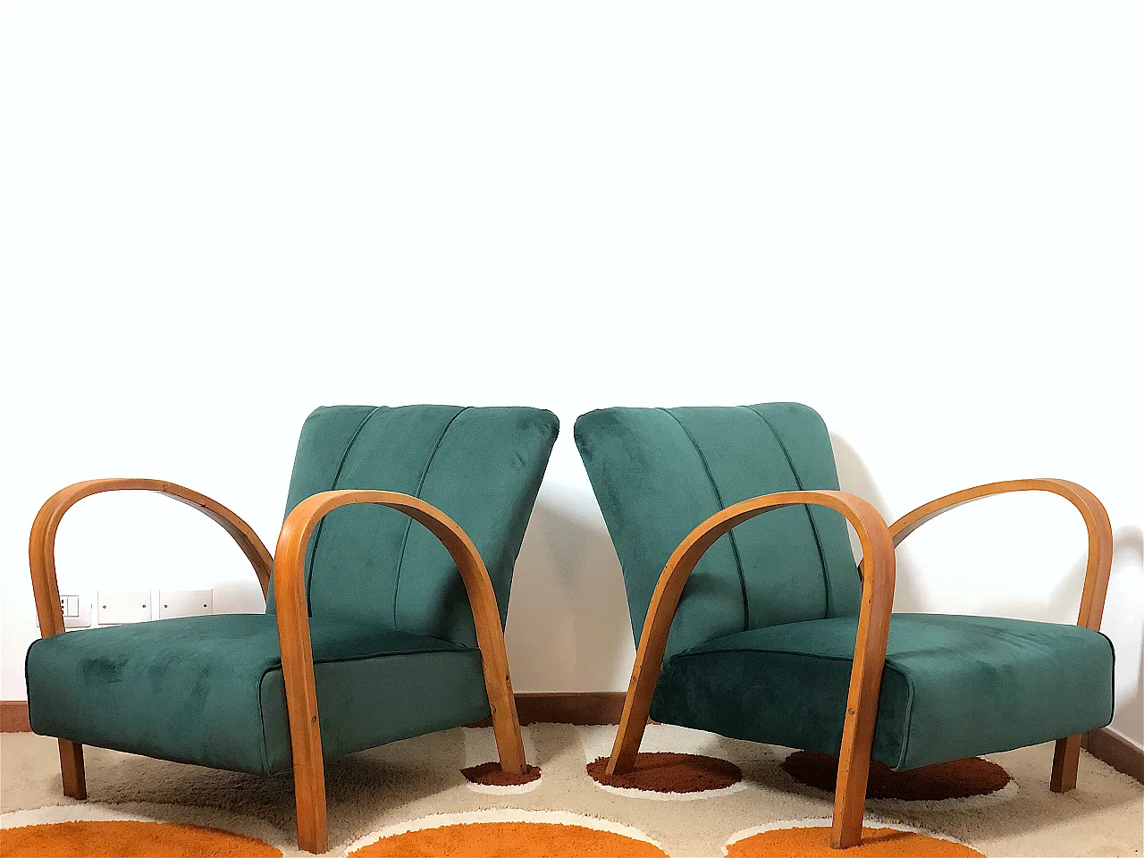 Pair of armchairs, 40s 9