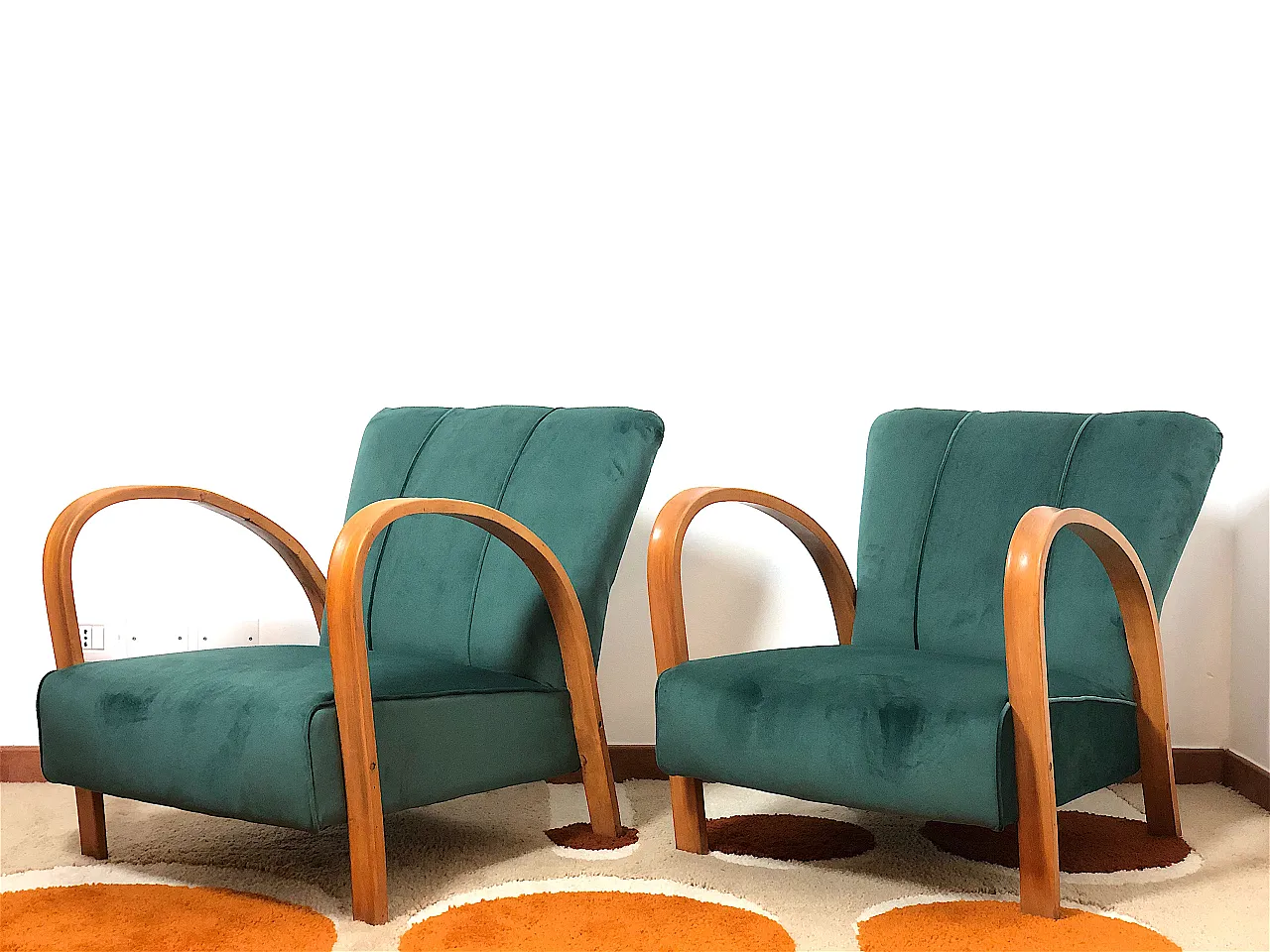 Pair of armchairs, 40s 10