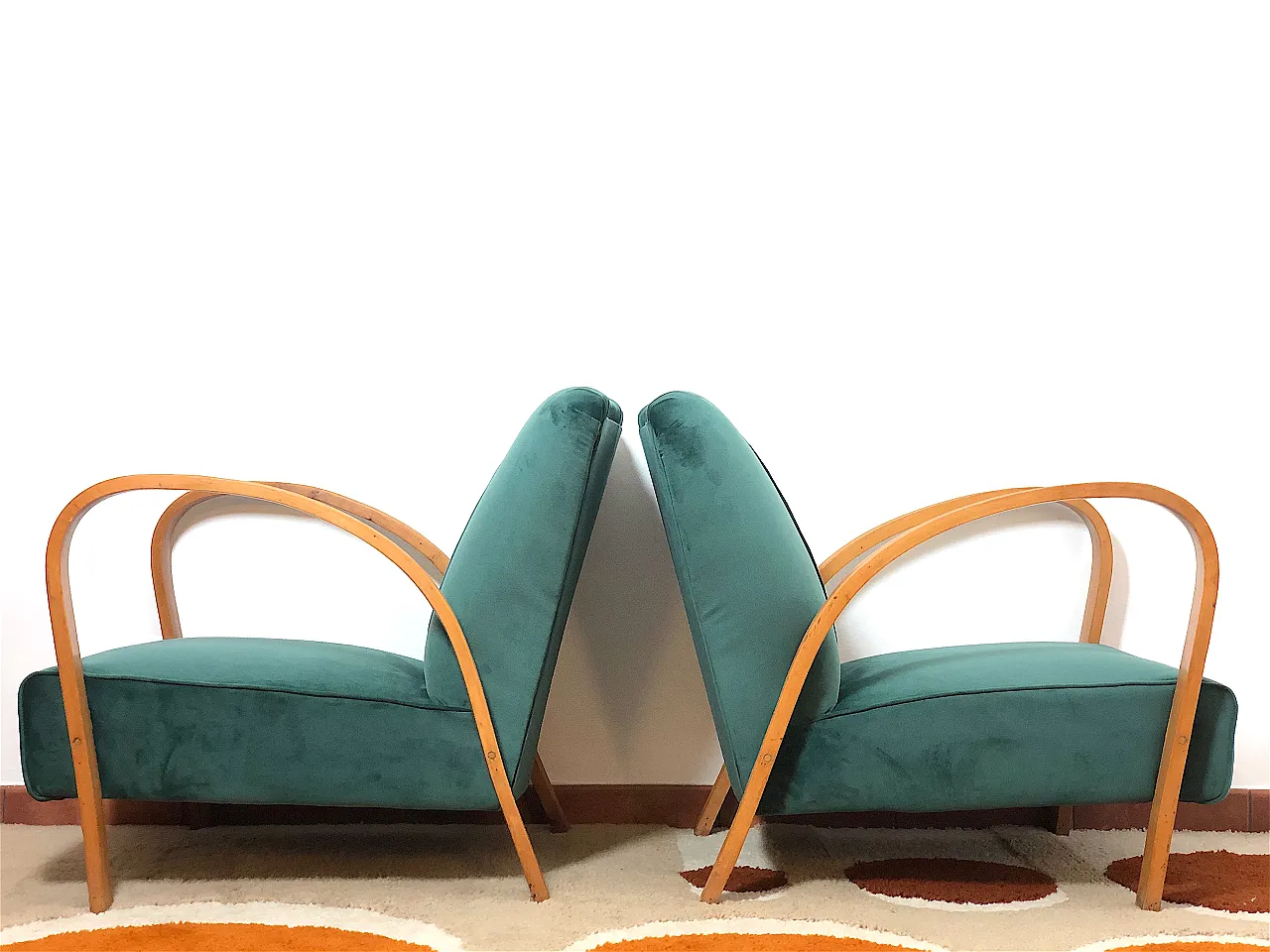 Pair of armchairs, 40s 11