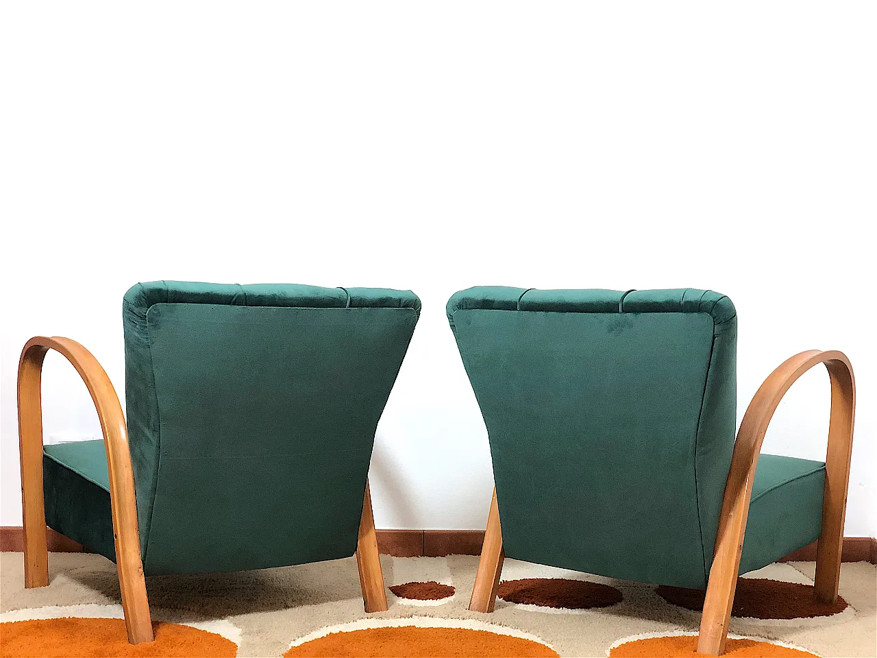 Pair of armchairs, 40s 12