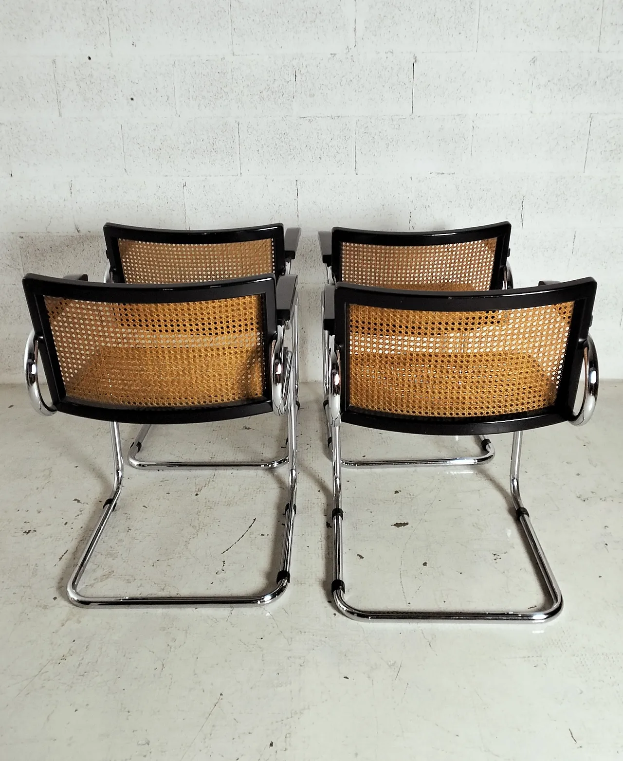 4 chairs in Luigi Saccardo style for Armet, 70s 3