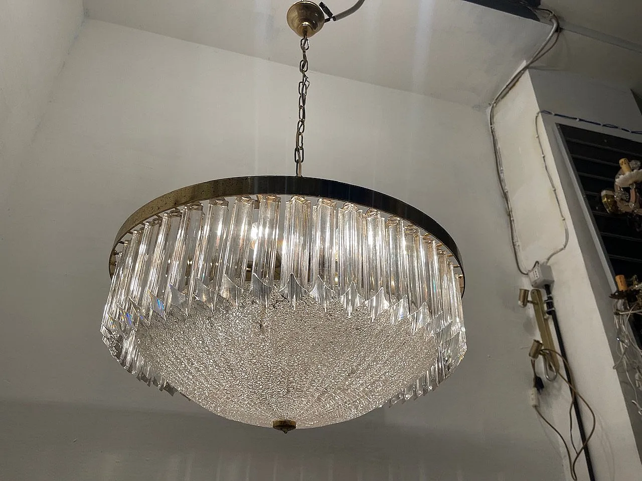 Large Murano Glass Chandelier, 1970s 4