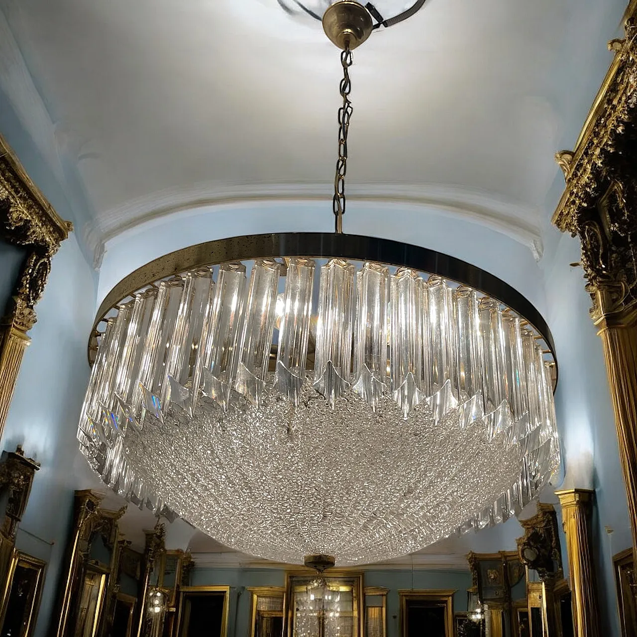 Large Murano Glass Chandelier, 1970s 5