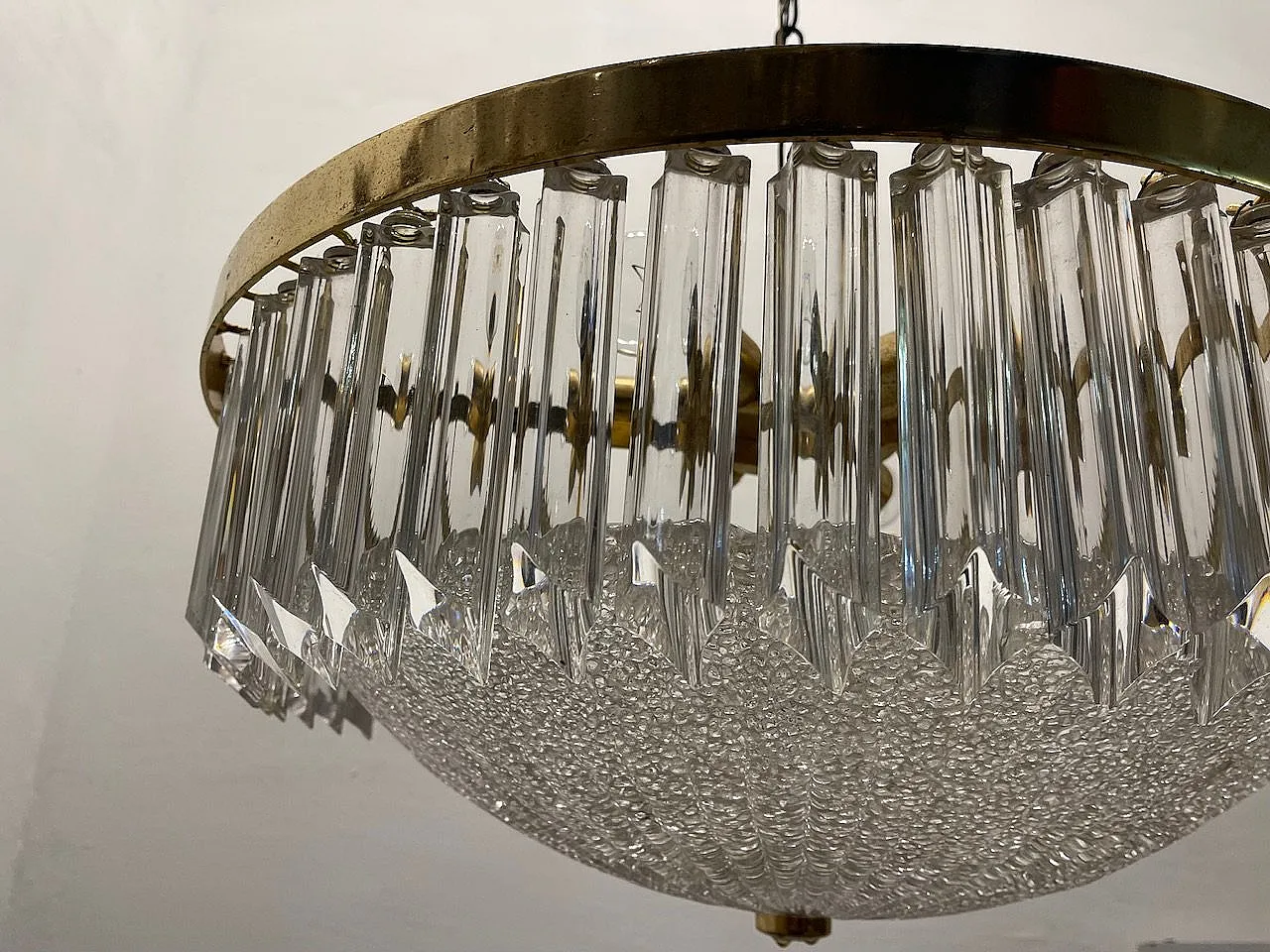 Large Murano Glass Chandelier, 1970s 11