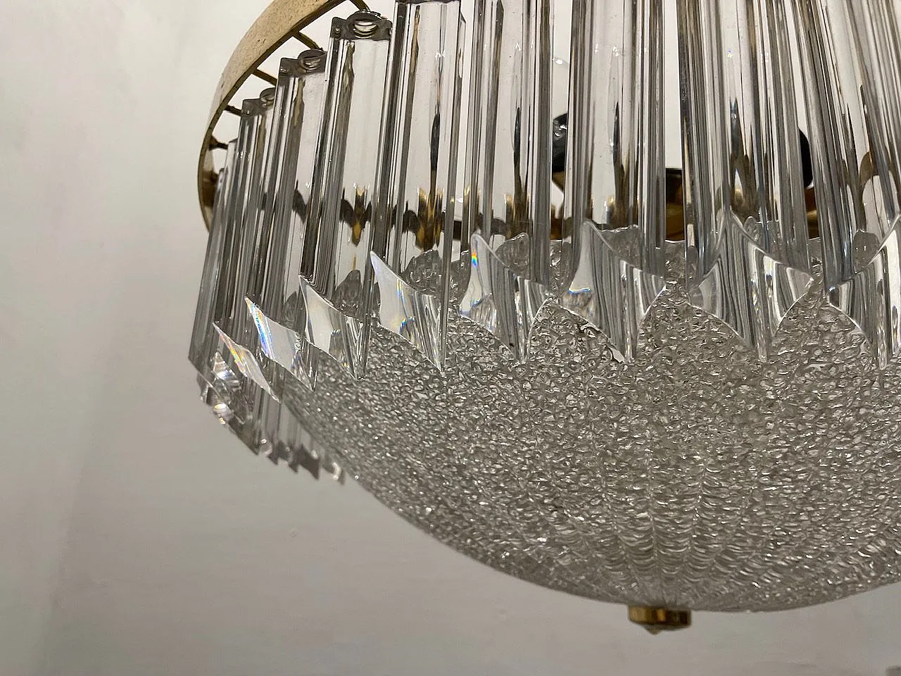 Large Murano Glass Chandelier, 1970s 12