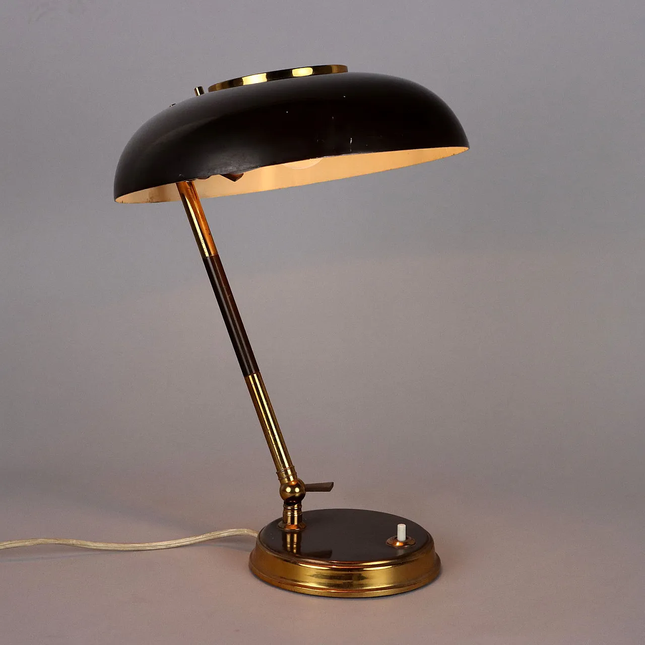 Aluminium lamp by Oscar Torlasco, mid 20th century 1