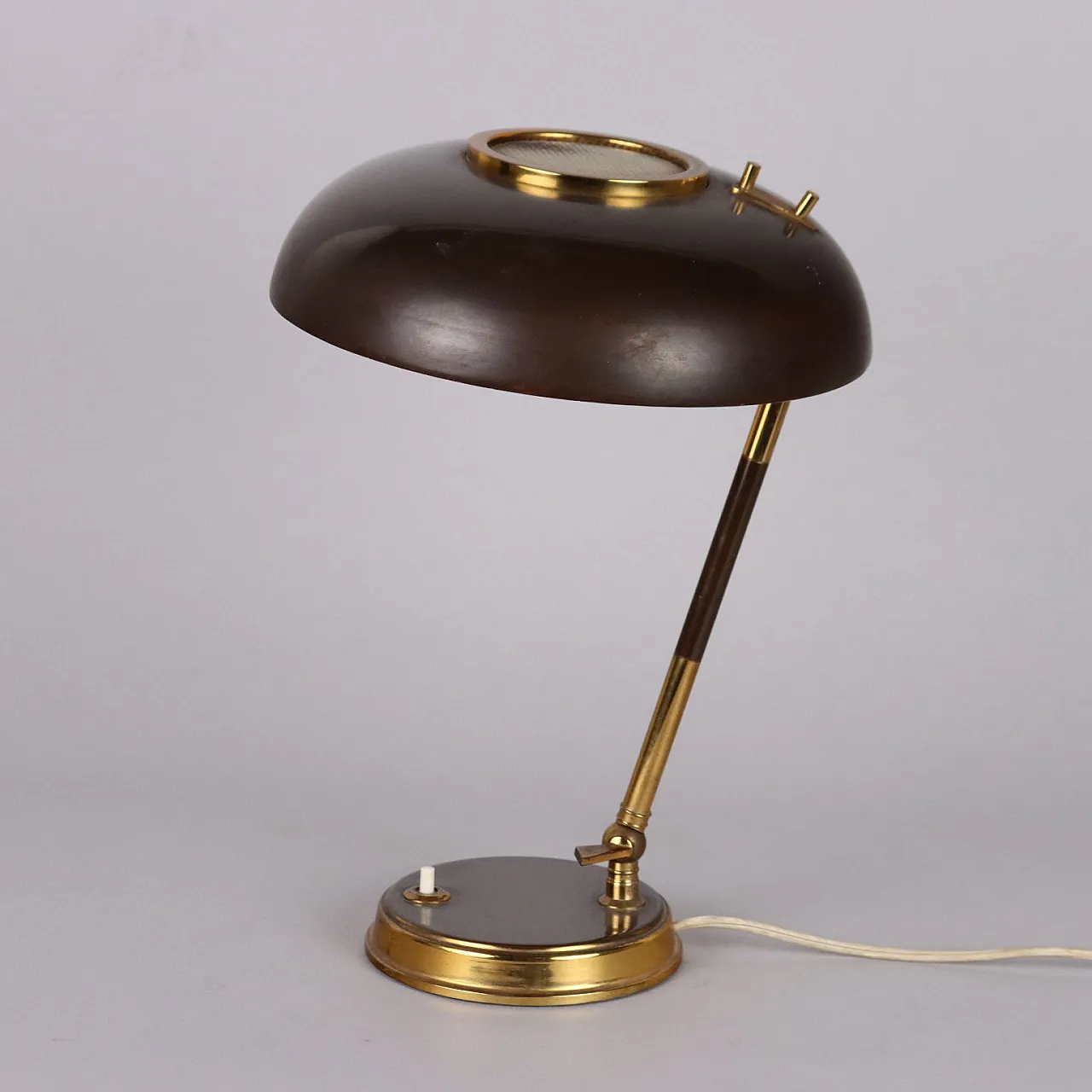 Aluminium lamp by Oscar Torlasco, mid 20th century 8