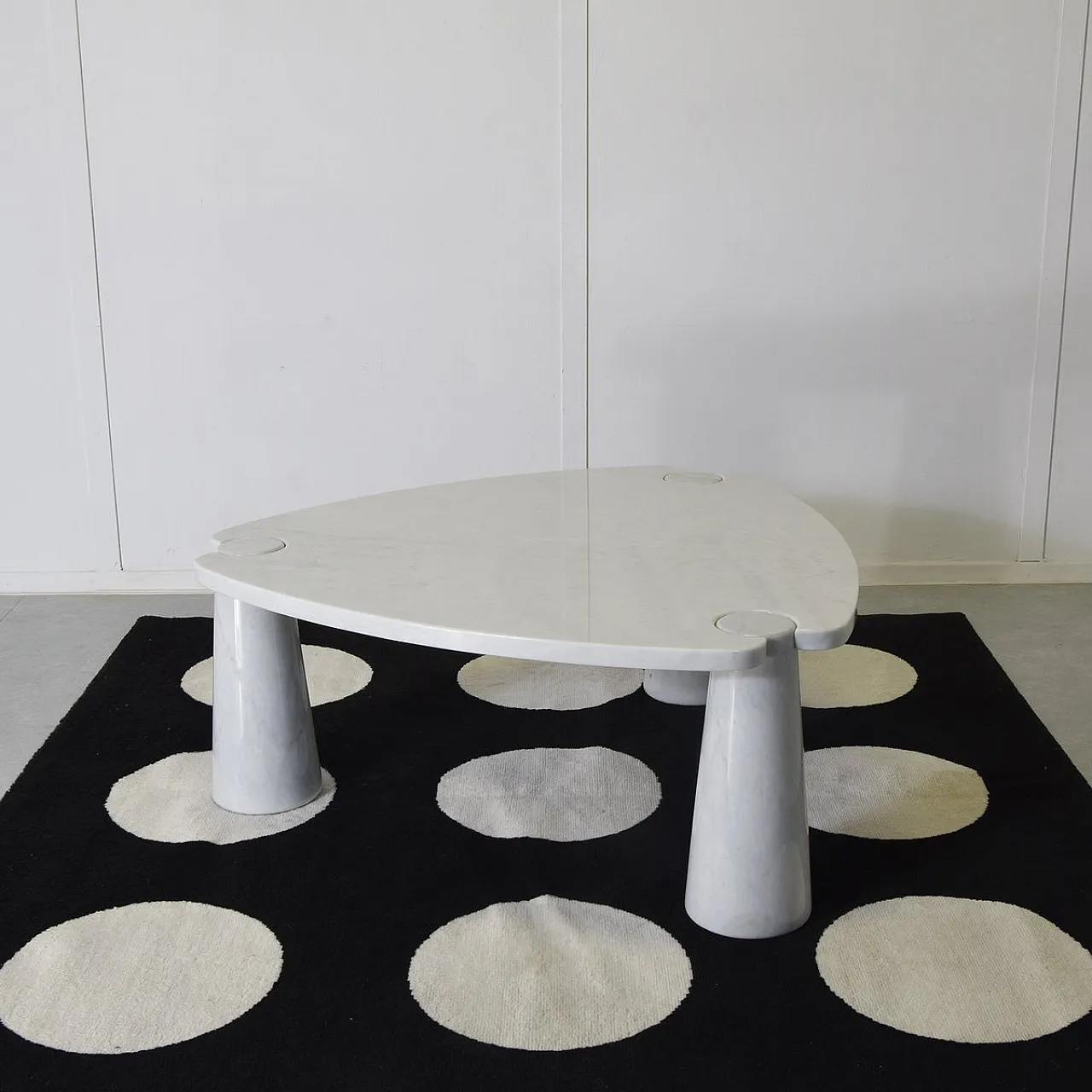 Eros table in Carrara marble by A. Mangiarotti for Skipper, 1970s 3